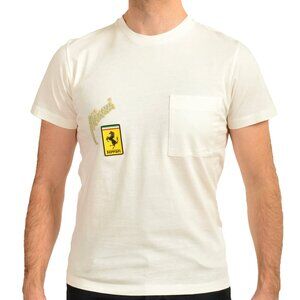 Scuderia Ferrari Men's Embellished Logo Slim Fit Short Sleeve T-Shirt US M IT 50